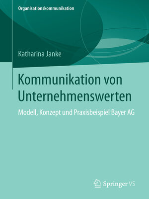 cover image of Kommunikation von Unternehmenswerten